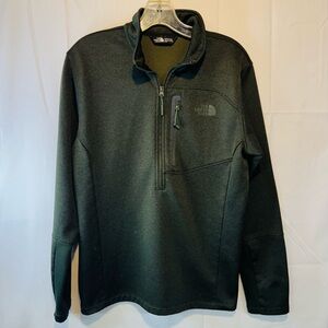 The North‎ Face Jacket Canyonlands Green 1/2 Zip Pocket Fleece Size Medium